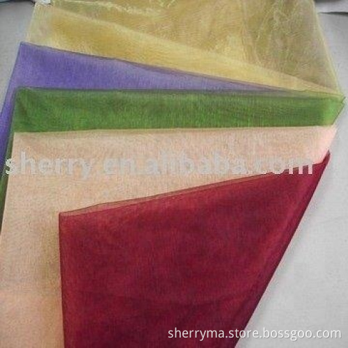 Desainer terlaris kain organza warna 2 nada untuk pasar Amerika Selatan